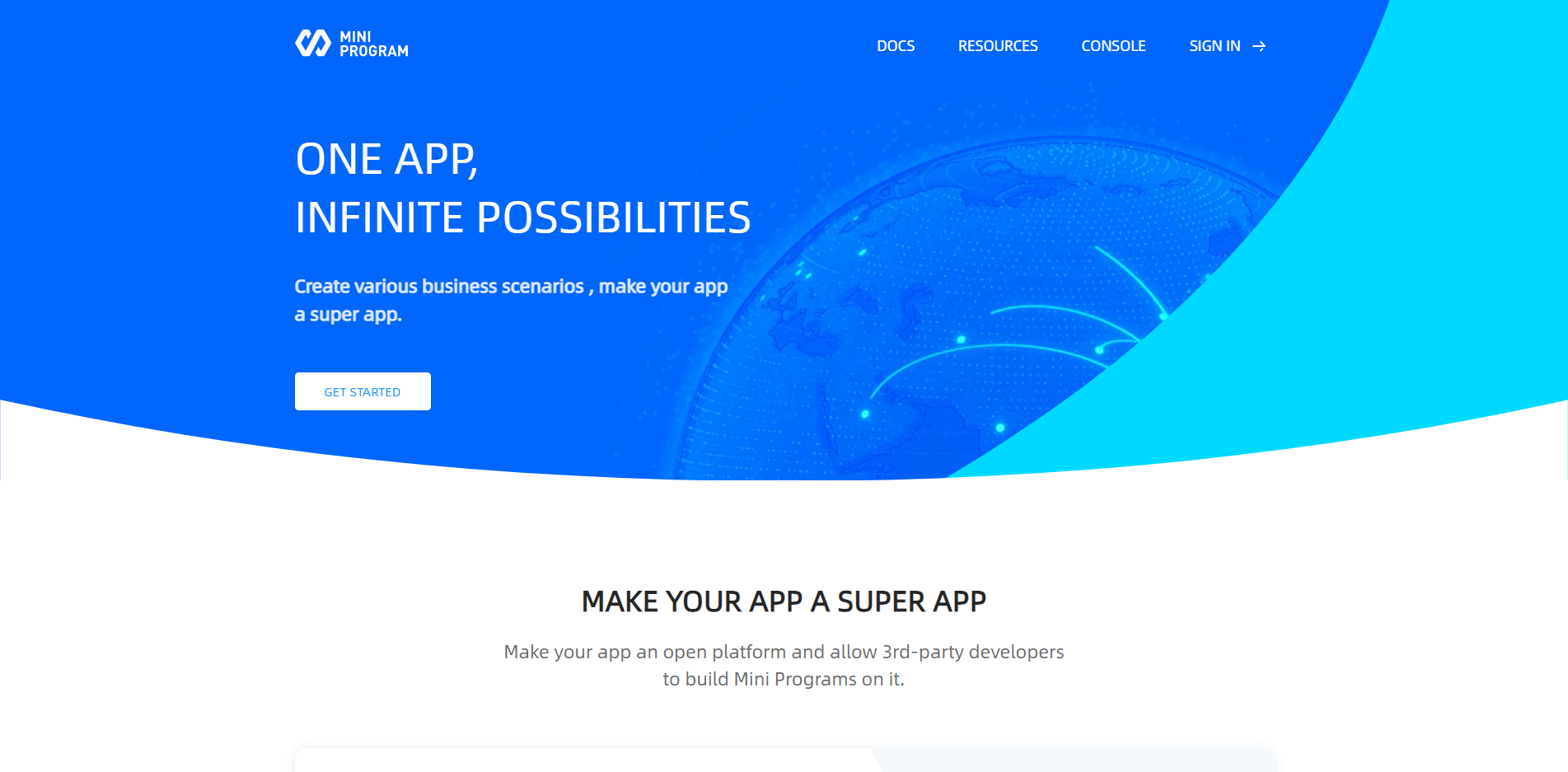 Create mini programs | Platform User's Guide | Documentation