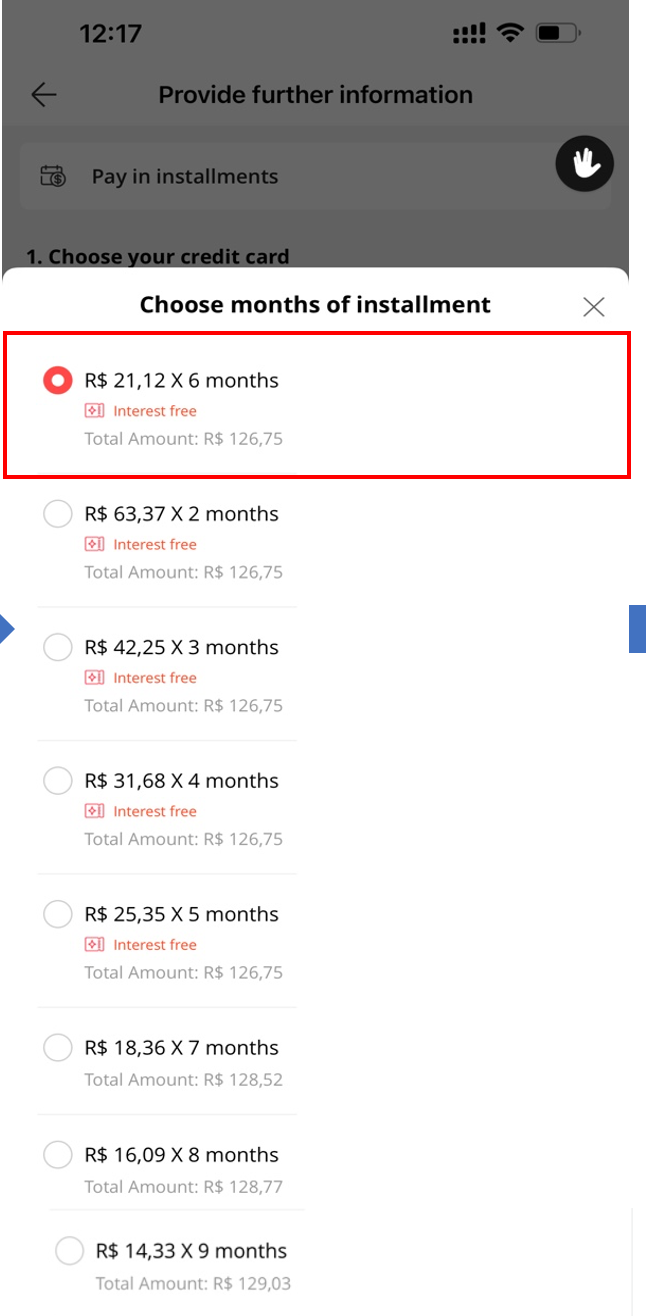 Pay with card payment methods