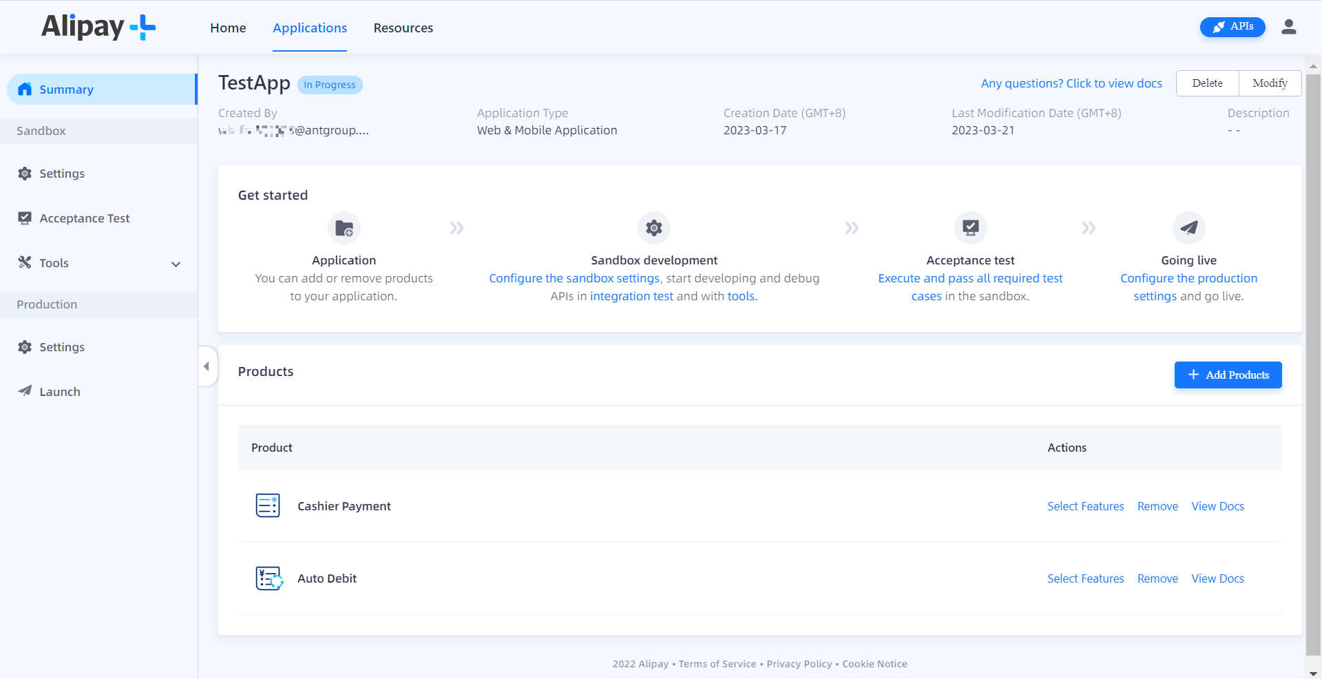 Add payment products | Alipay+ Developer Center User Guide | Alipay+ Docs