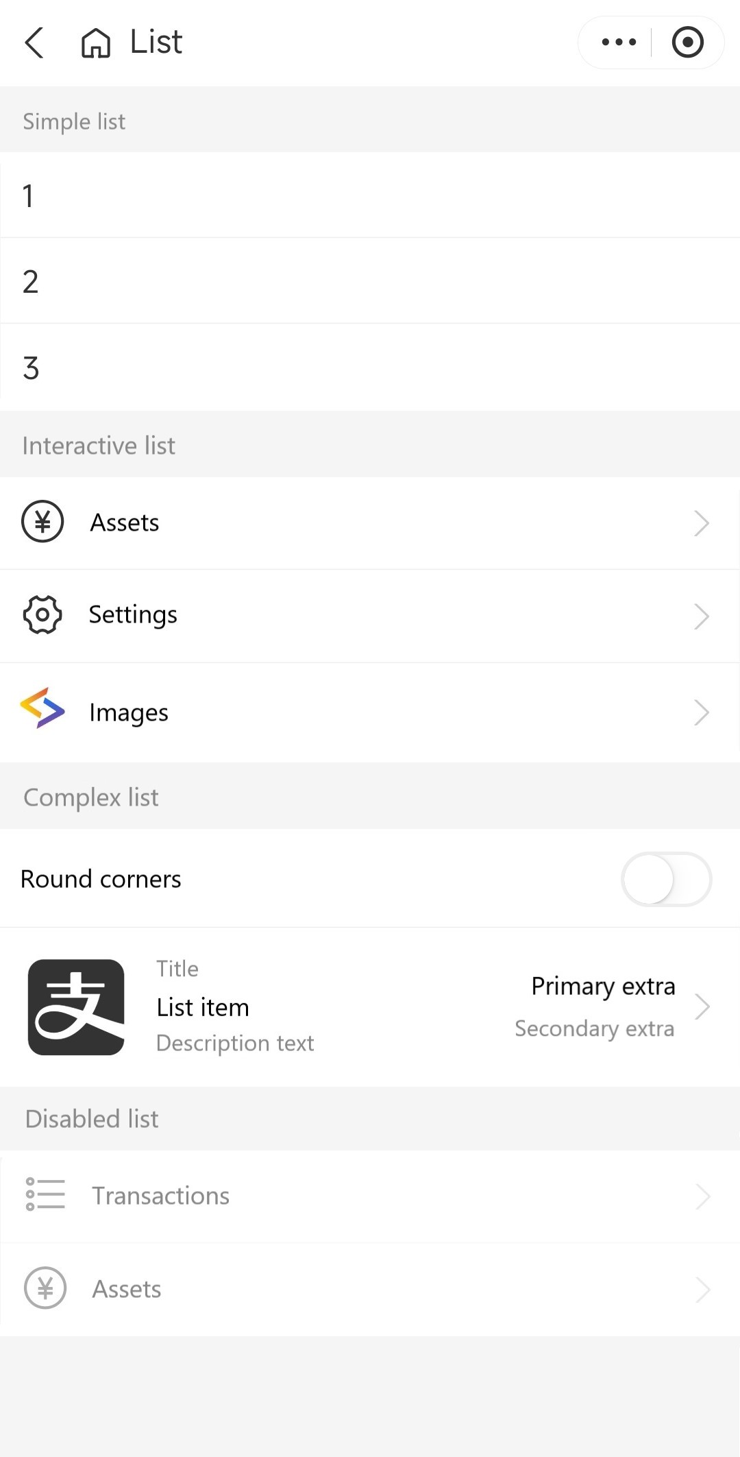 List developer s guide documentation