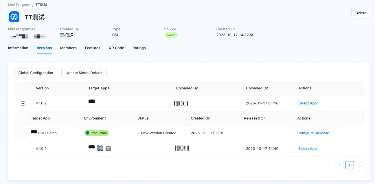 Mini-program versions tab.png Mini-program versions tab.png