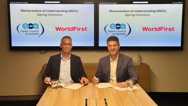Export Council of Australia and WorldFirst Announced Strategic Partnership to Boost Cross-Border SME Growth from Australia